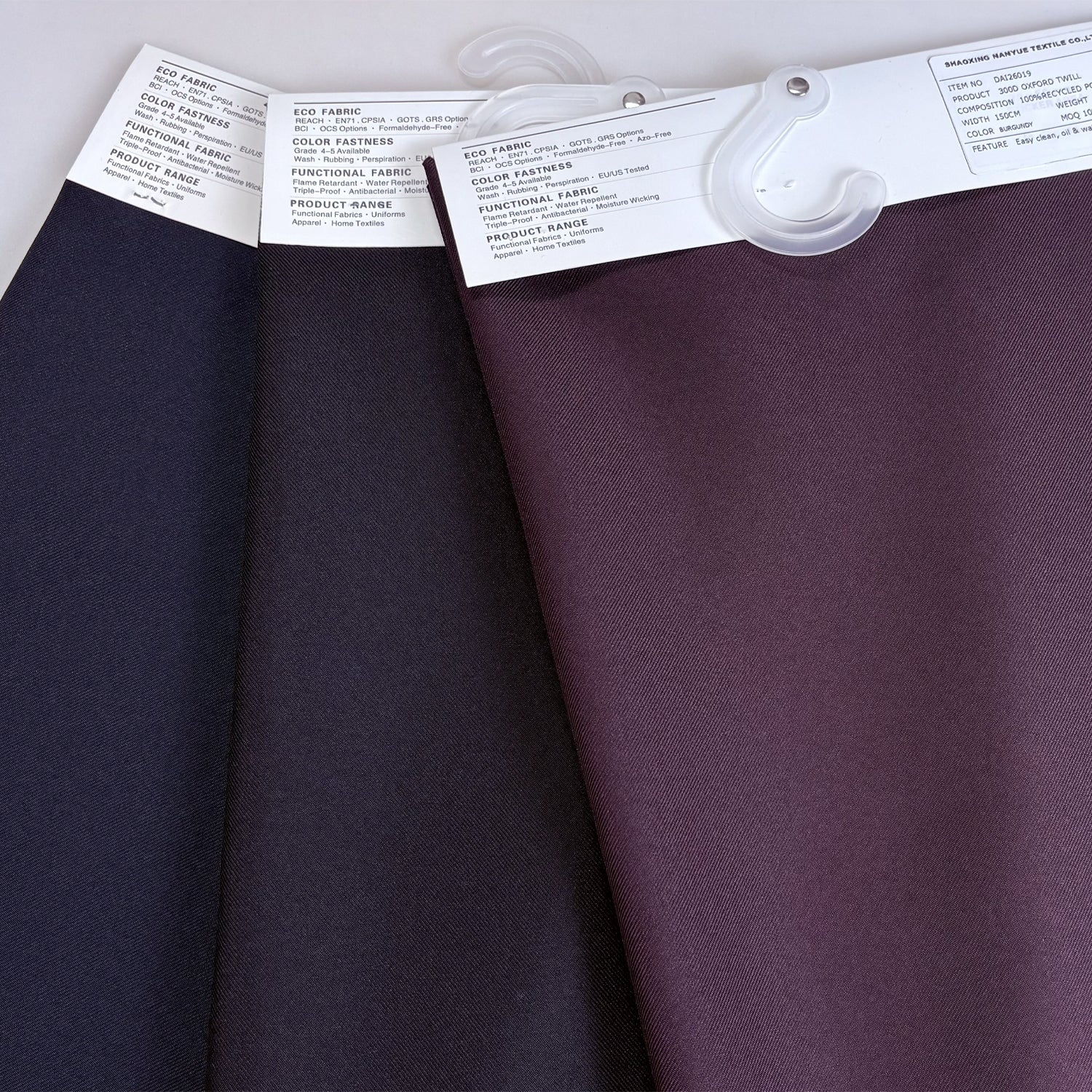 300D polyester water repellent oxford twill